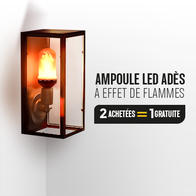 Ampoule led à effet de flamme pour éclairage intérieur ou extérieur 