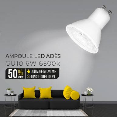 ampoule led professionnel a faible consommation de 6w avec température de consomation blanc froid