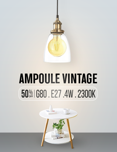 Ampoule vintage pour éclairage décoratif avec une température de couleur 2300K blanc chaude