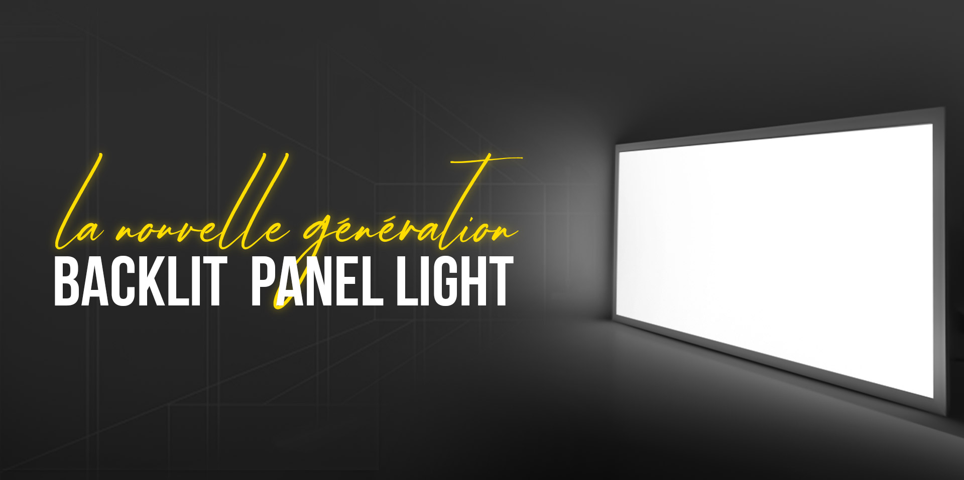 Led panel backlit solution durable et facile à installer pour éclairage professionnel