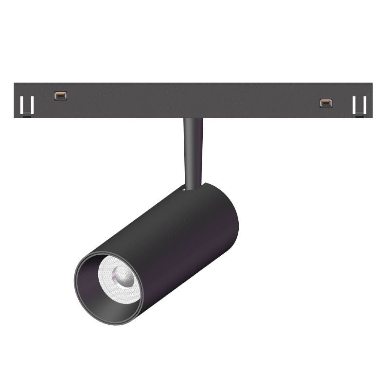 Spotlight LED Noir  Magnétique  PROLIGHT+ in aluminium  DC48V I 9W I IP20