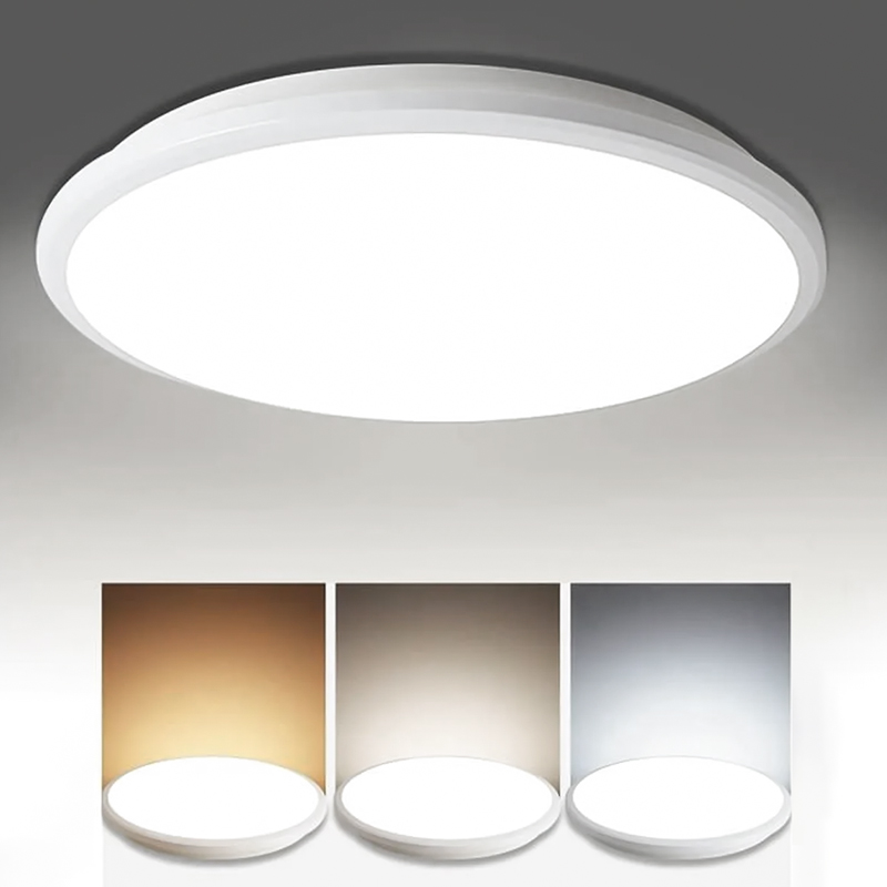  Plafonnier  LED Etanche Rond Blanc  Prolight+ 18W / IP64