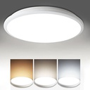  Plafonnier  LED Etanche Rond Blanc  Prolight+ 18W / IP64