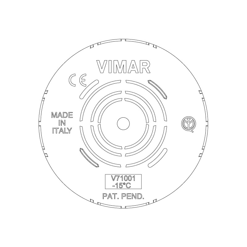 VIMAR Boîte d'Encastrement Ronde ø 60 mm pour Maçonnerie Bleu