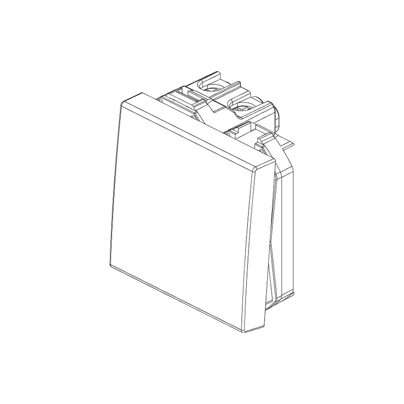 VIMAR Va-et-vient 1P 16 AX 250 V~, blanc - 2 modules. Maxi 200 W pour lampes autoballastées