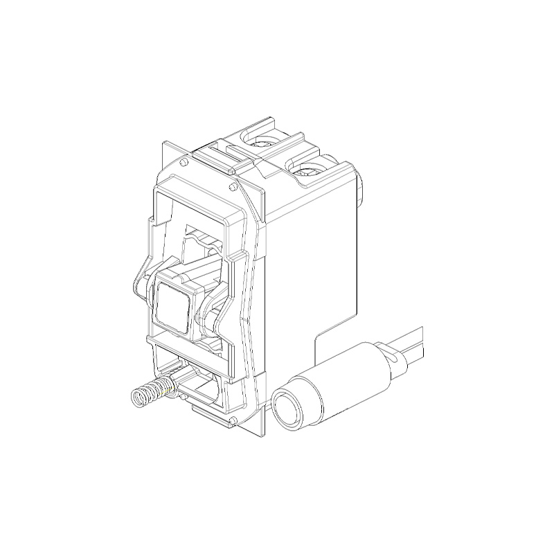 VIMAR Mécanisme poussoir 1P NO 10 A 250 V~, avec voyant blanc, à compléter avec touche 1-2 modules