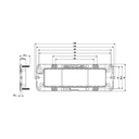 VIMAR Support de montage 7 modules, avec vis, pour boîtes d'encastrement 6/7 modules