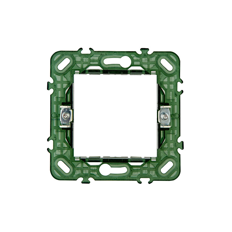 VIMAR KNX 2-module mounting frame, with claws, for ø 60 mm mounting ...