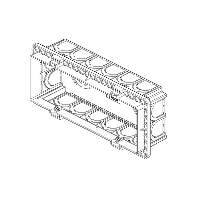 VIMAR Boîte d'encastrement rectangulaires 6-7 modules pour maçonnerie, azur