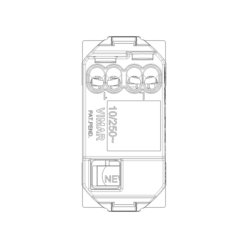 VIMAR Poussoir 1P NO 10 A 250 V~, blanc