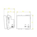 VIMAR Poussoir 1P NO 10 A 250 V~, blanc - 2 modules