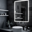 Miroir LED Etanche Rectangulaire Anti Buee PROLIGHT+ 