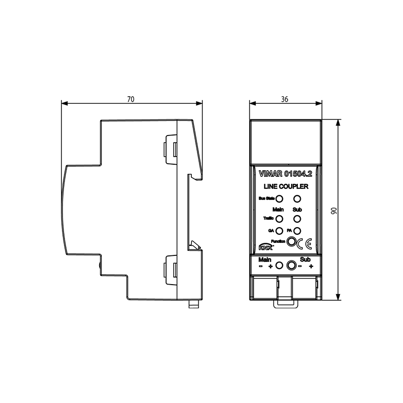 VIMAR Coupleur de ligne KNX