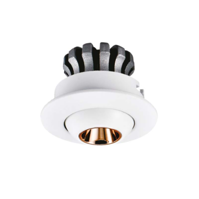 Spotlight Encastrable Orientable Blanc et Gold PROLIGHT+