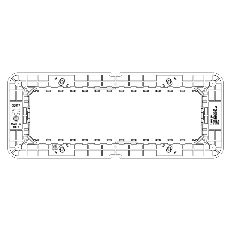 VIMAR Interrupteur 1P 16 AX 250 V~, blanc. Maxi 200 W pour lampes autoballastées