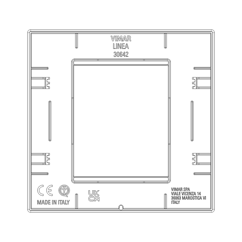 VIMAR Interrupteur 1P 16 AX 250 V~, blanc. Maxi 200 W pour lampes autoballastées