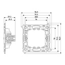 VIMAR Interrupteur 1P 16 AX 250 V~, blanc. Maxi 200 W pour lampes autoballastées