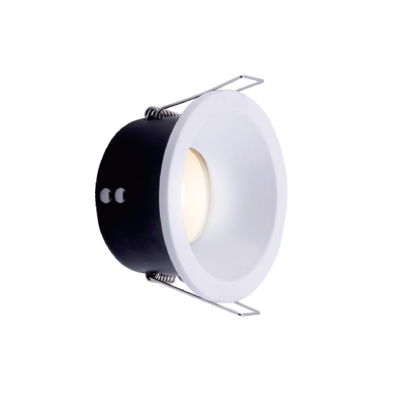 Support de Spot Blanc Sable Rond Etanche Encastrable Prolight+ IP65 