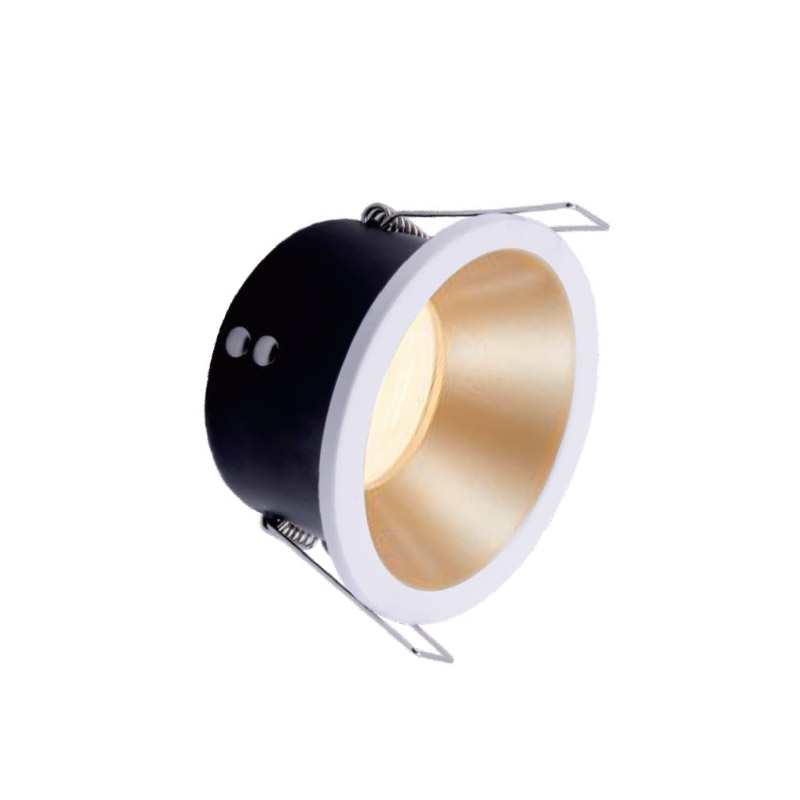 Support de Spot Blanc Sable Rond Or Etanche Encastrable Prolight+ IP65 