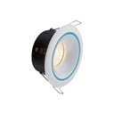 Support de Spot Blanc Sable Rond Etanche Encastrable Prolight+ IP65 