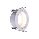 Support de Spot Blanc Sable Rond Etanche Coupe Feu  Encastrable Prolight+ IP65 