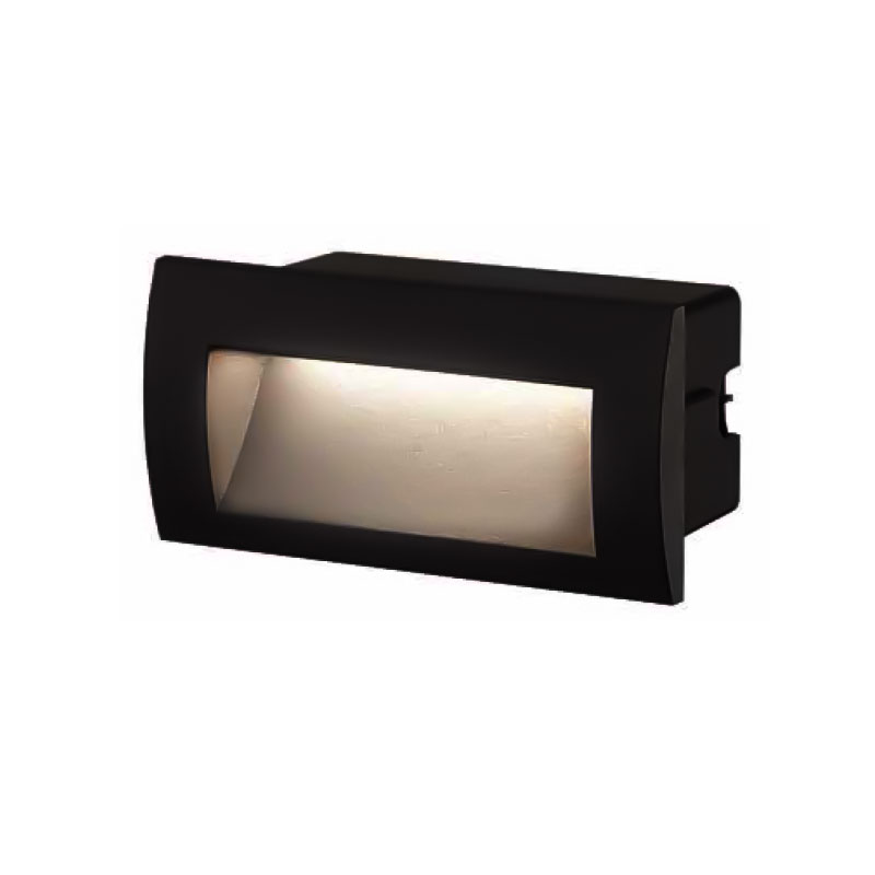 Spot Contre Marche LED Noir étanche PROLIGHT+ en Aluminium 3W I SMD I IP65