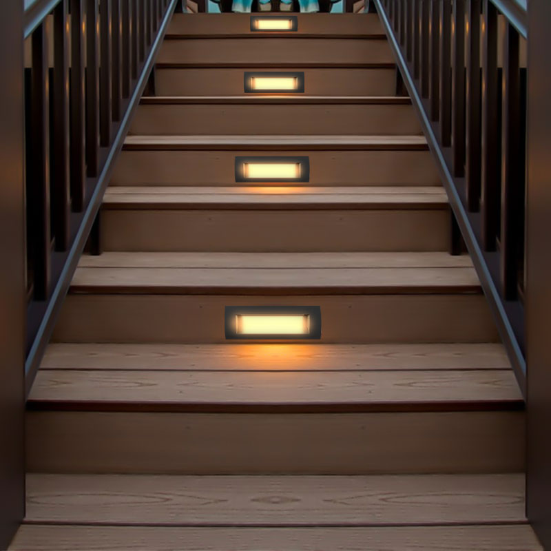 Spot Contre Marche LED Gris Foncé étanche PROLIGHT+ en Aluminium 3W I SMD I IP65