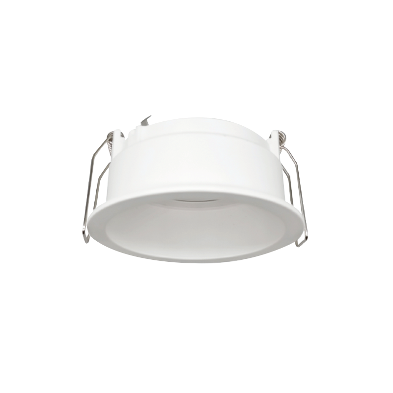 Support de Spot Rond Orientable Blanc PROLIGHT+ en aluminium pour ampoule GU10 / 220V / 12V / IP20