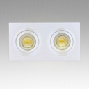 Support de Spot Carrée Double Noir Orientable  PROLIGHT+  