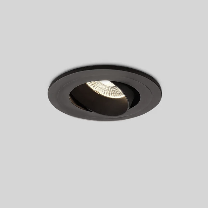 Round spot fitting compatible with lamp LED GU10 