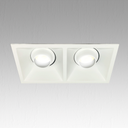 White Double Square Spot Holder PROLIGHT+