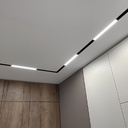 Luminaire Magnétique Linéaire Noir LED Fixe PROLIGHT en Aluminium 12W -L300*W22*H43mm 3000K