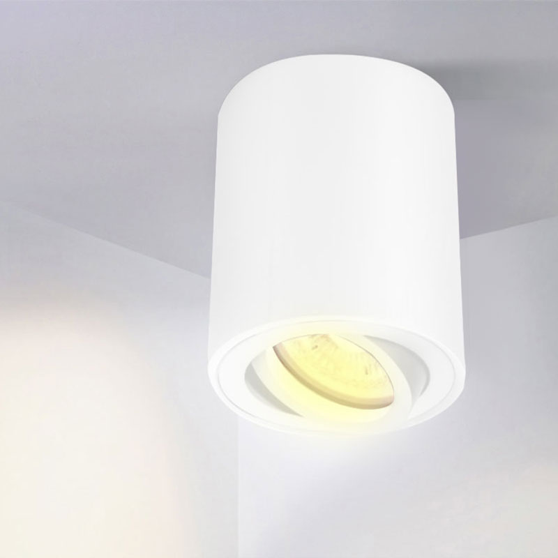 Support de spot  apparent  compatible avec une ampoules LED GU10 ou MR16.