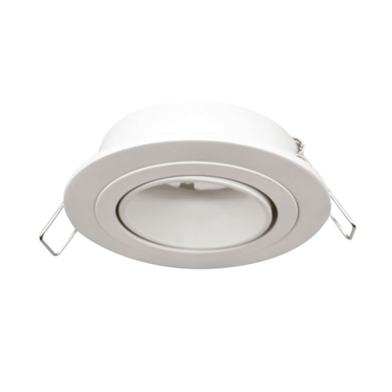 Round spot fitting compatible with lamp LED GU10 