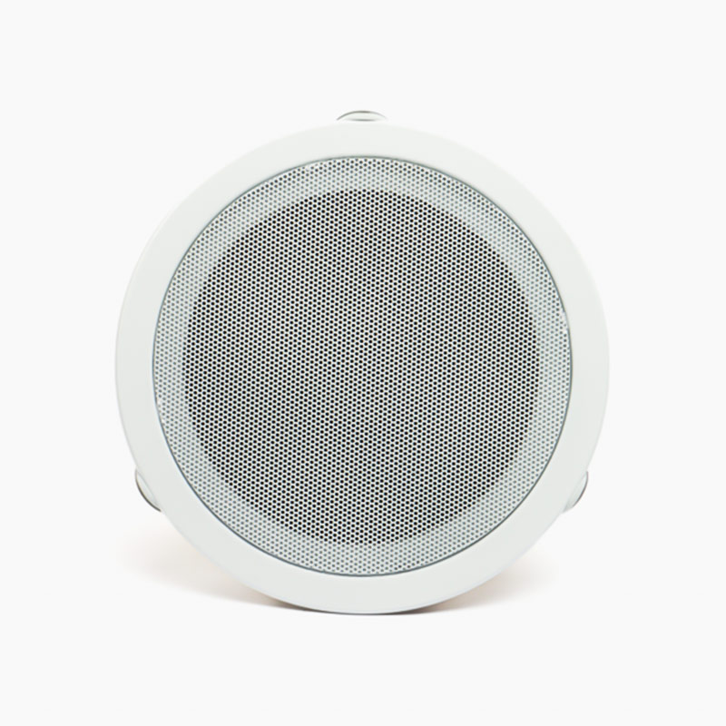 Ceiling Speaker with 6 Inch Woofer, 6W Rated Power/ frequency response of 70Hz--18KHz/ and a sensitivity of 92dB. 