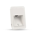 Spot Contremarche LED Rectangulaire Blanc avec détecteur de mouvement PROLIGHT+