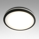 Plafonnier LED Etanche Rond Noir Prolight+ 18W / IP64