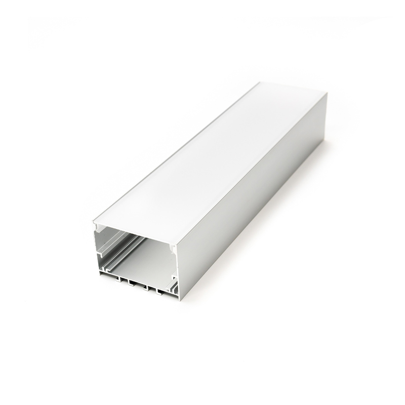 Profilé LED apparent de couleur argent, installation encastré dans le mur , matière en aluminium, moins de 18w/mètre / longueur de 2 métre / DC12V/24V / 1m Profilé en aluminium / 1m de couverture PC / 2 pcs/mètre fin cap / 2 pcs/mètre clip