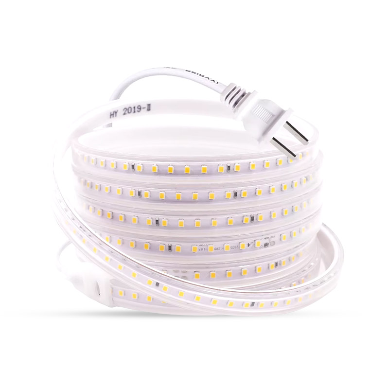 Ruban LED de type SMD 2835, voltage de 220V, puissance de 7.5W/M / indice de protection IP65 / température de couleur 3000K-4000K-6500K