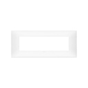 VIMAR 7-module cover plate for 7-module mounting boxes, technopolymer, matt white NEVE UP