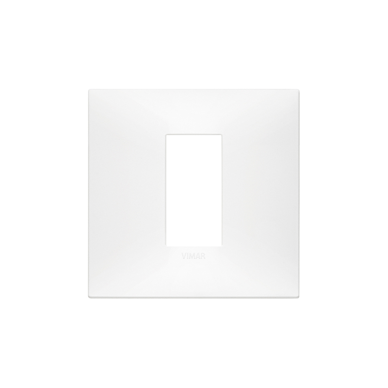 1-module central cover plate for 2-module mounting boxes, technopolymer, matt white





















