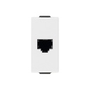 VIMAR RJ11 phone jack, 6-position 4-conductor (6/4), screw terminals, white NEVE UP