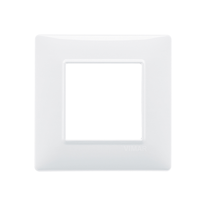 2-module cover plate, technopolymer, white



































