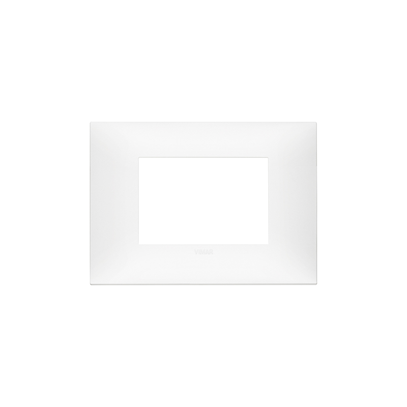 Plaque 3 modules, technopolymère, blanc mat