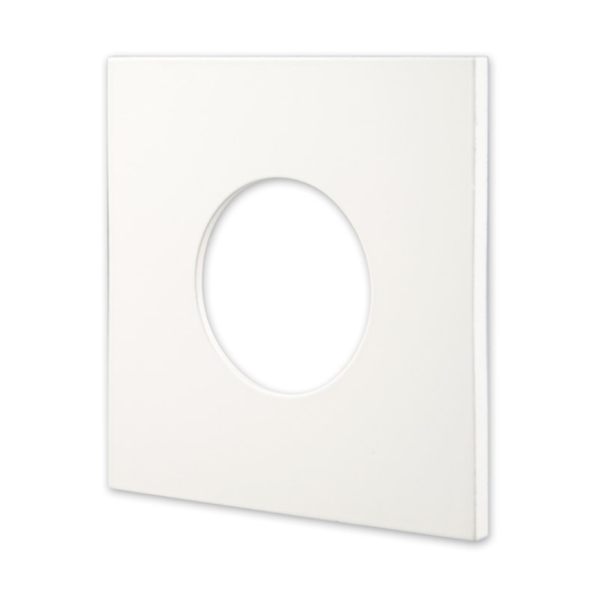 Couvercle Carré Blanc Sable en moulage sous pression d'aluminium pour Spot Encastré Etanche de diamétre 84*84mm