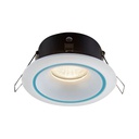 Support de Spot Blanc Sable Rond Etanche Encastrable Prolight+ IP65 