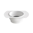 Support de Spot Blanc Sable Rond Etanche Coupe Feu  Encastrable Prolight+ IP65 