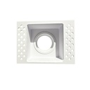 Prolight+ IP65 Waterproof Fire Rated Sand White Square Recessed Spotlight Support