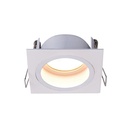 Support de Spot Blanc Sable Carré Etanche Coupe Feu  Encastrable Prolight+ IP65