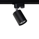 Spotlight Sur Rail Orientable Noir Sable PROLIGHT+ GU10